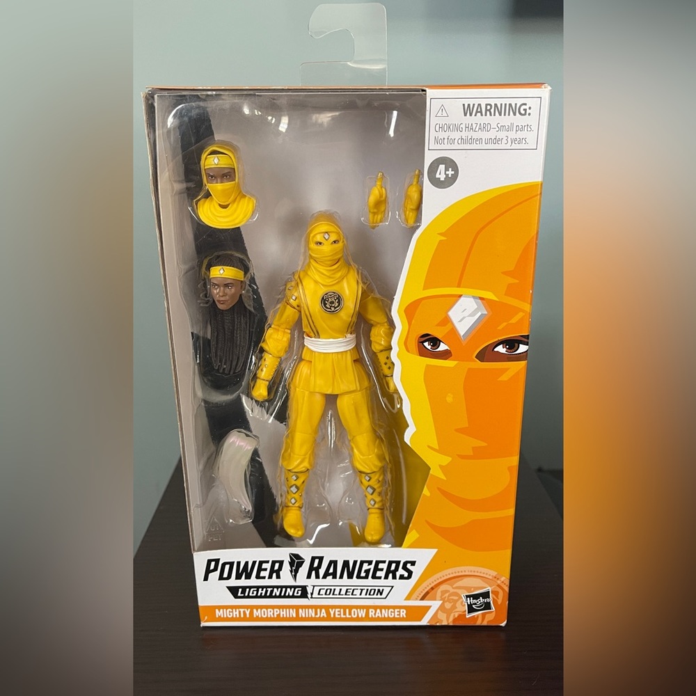 Mighty Morphin power rangers lightning collection, yellow ninja  ranger, 6-inch